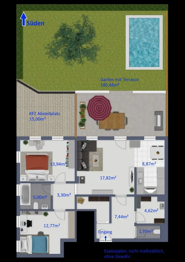 Grundriss digital_mit qm