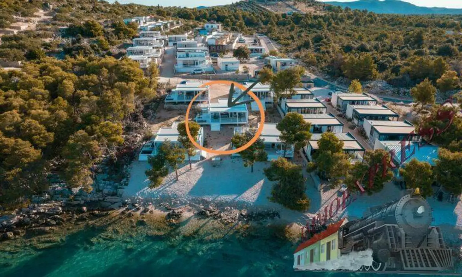 Villa Gioia – Moderne Strandvilla mit 45 m² Wohnfläche und 65 m² Terrasse im BUQEZ-Resort, Dalmatien