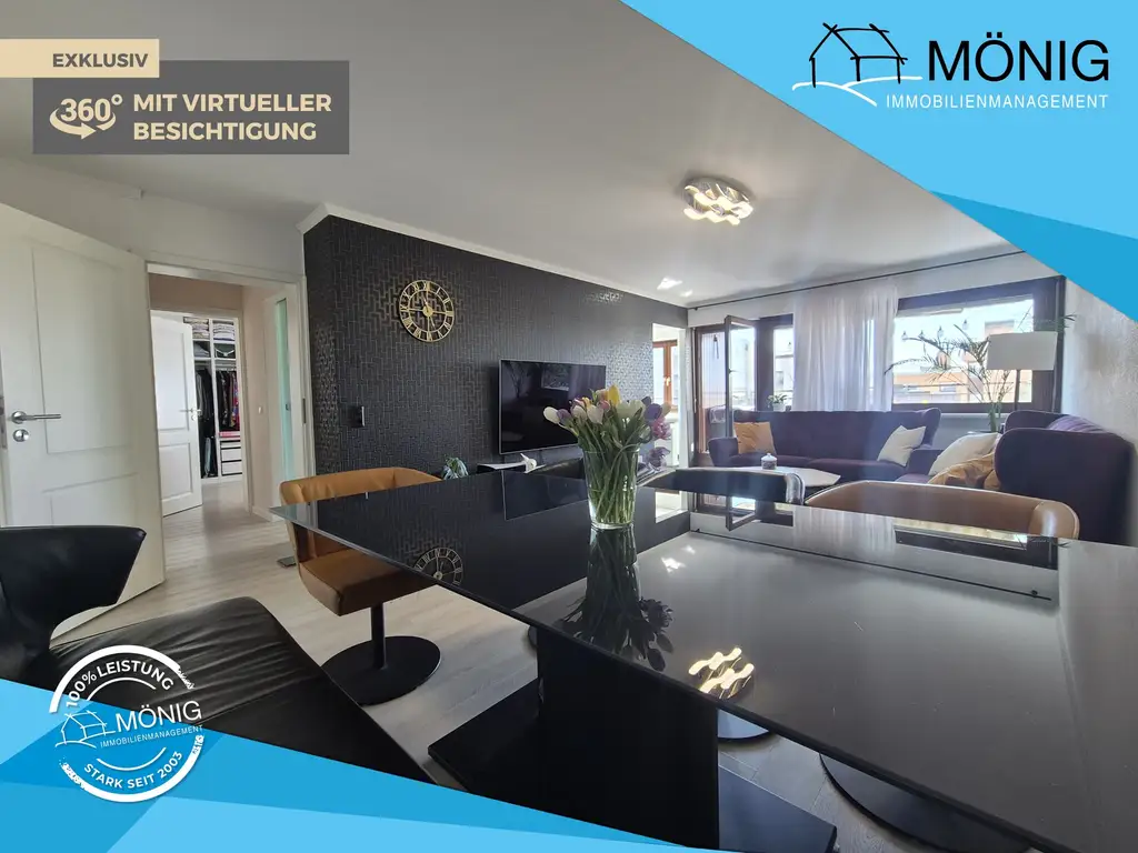 Sehr gepflegte 4,5-Zimmer-Wohnung mit großem Balkon, Einbauküche, Garage in Sindelfingen-Hinterweil