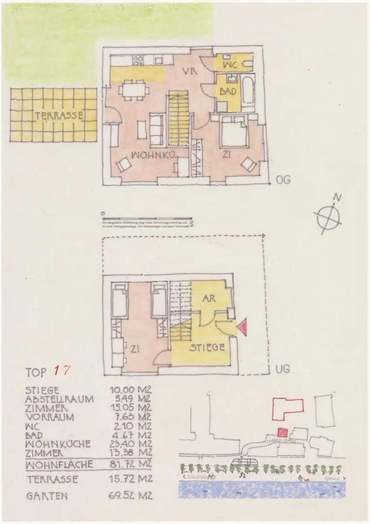 Erstbezug - 3 Zimmer-Wohnung mit Hausflair mitten in Gmunden