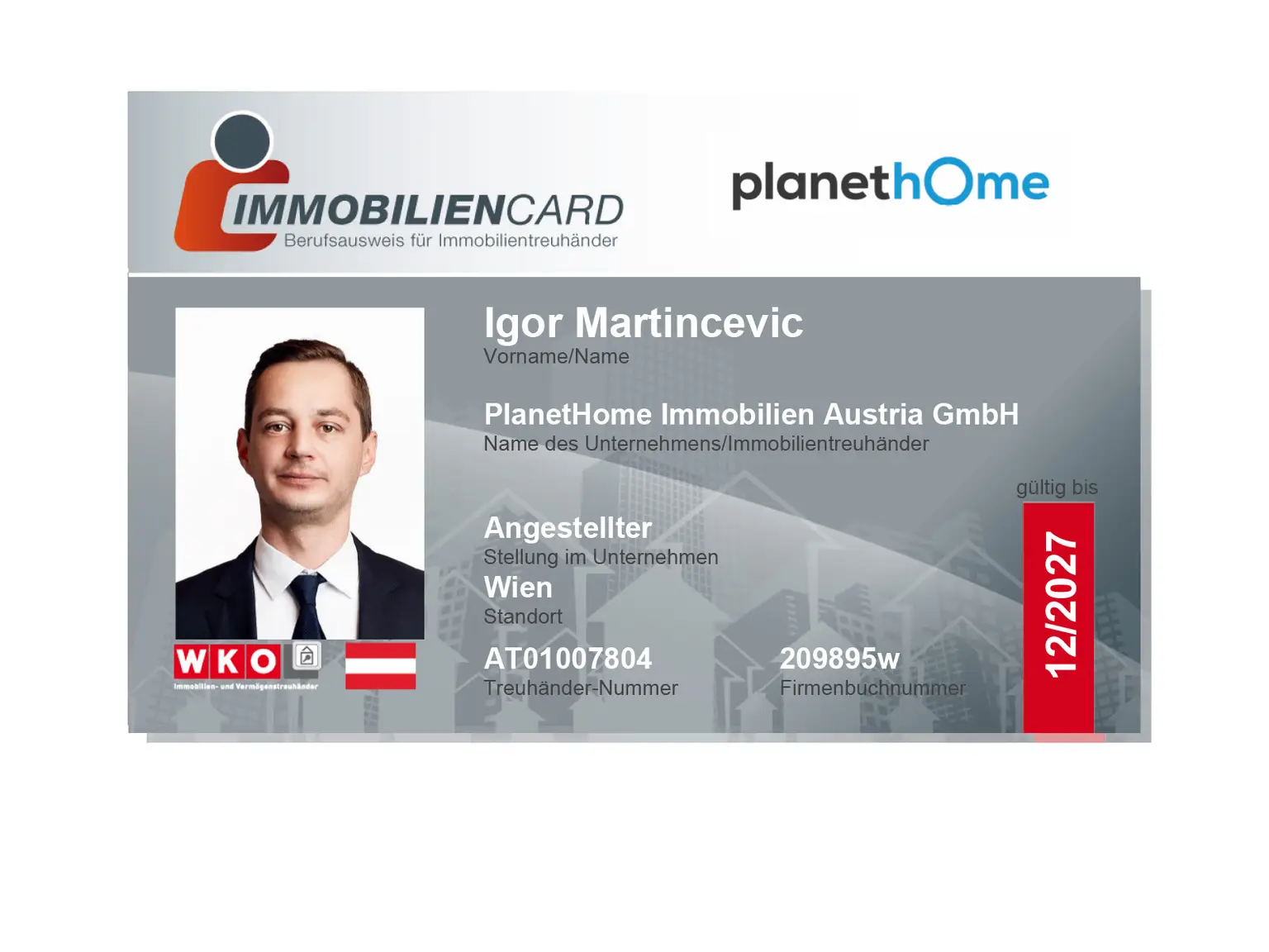 Immobiliencard