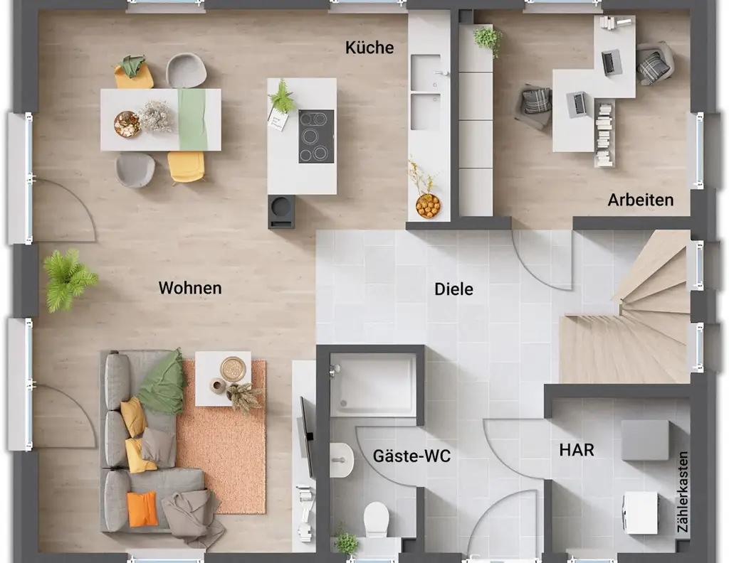 Stadtvilla Exklusiv 137 in Massivbauweise mit Fixpreisgarantie in Hall zu kaufen (2 Grundstücke vorhanden)