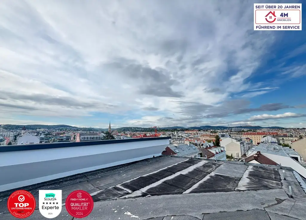 Eigenes exklusives Penthouse mit eigenem Liftzugang und privater 60m² 360° Dachterrasse - in 1170 Wien – Ihr neues Zuhause!