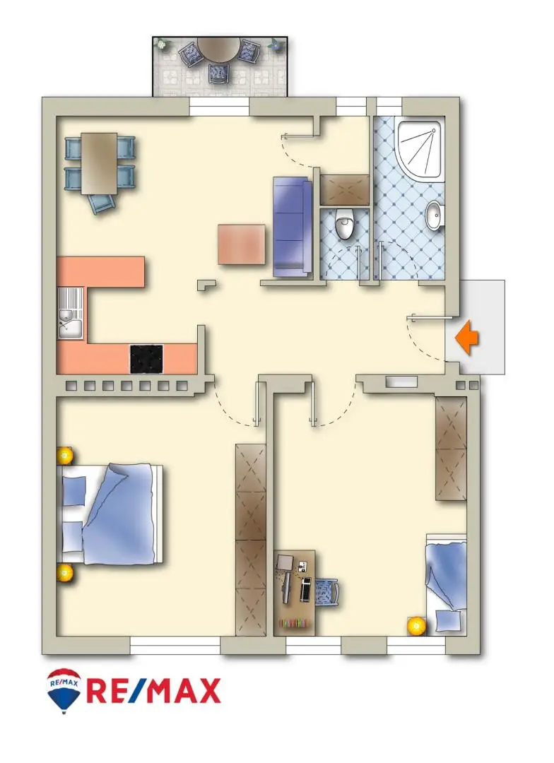 Schöne 3-Zimmer-Wohnung mit Balkon in zentraler Lage