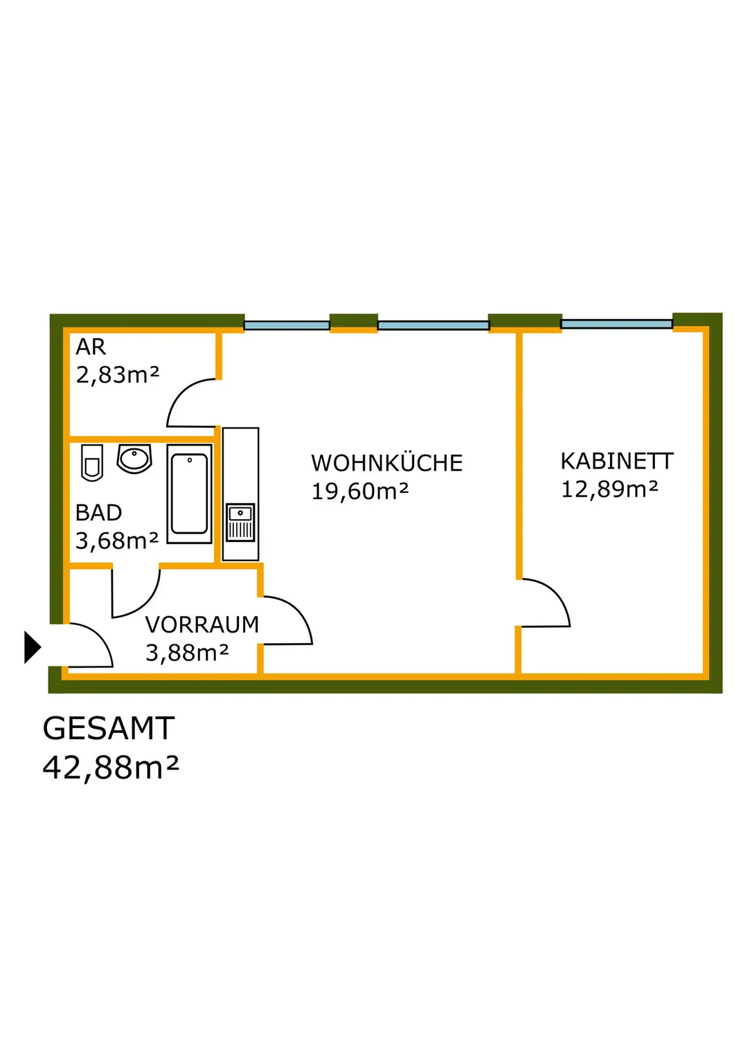 Attraktives Wohnungspaket in Wien, 4 Einheiten
 in 1030 - 1100 - 1160 Wien