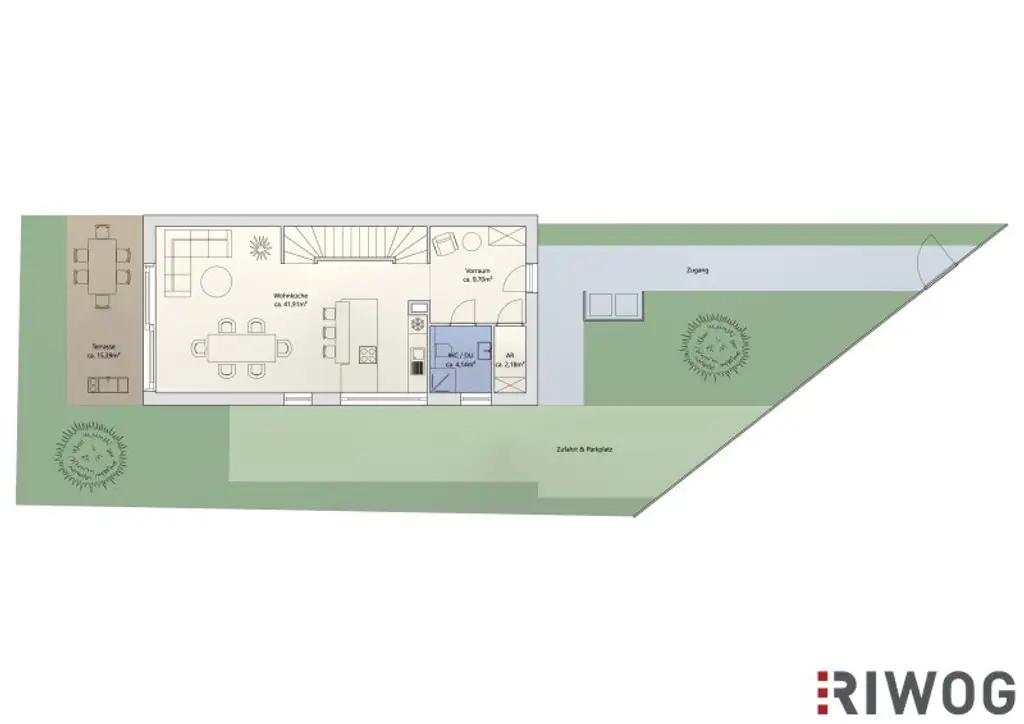RUHELAGE | 5 Zimmer-Doppelhaus mit Keller | Luftwärmepumpe | Erstbezug nach Errichtung