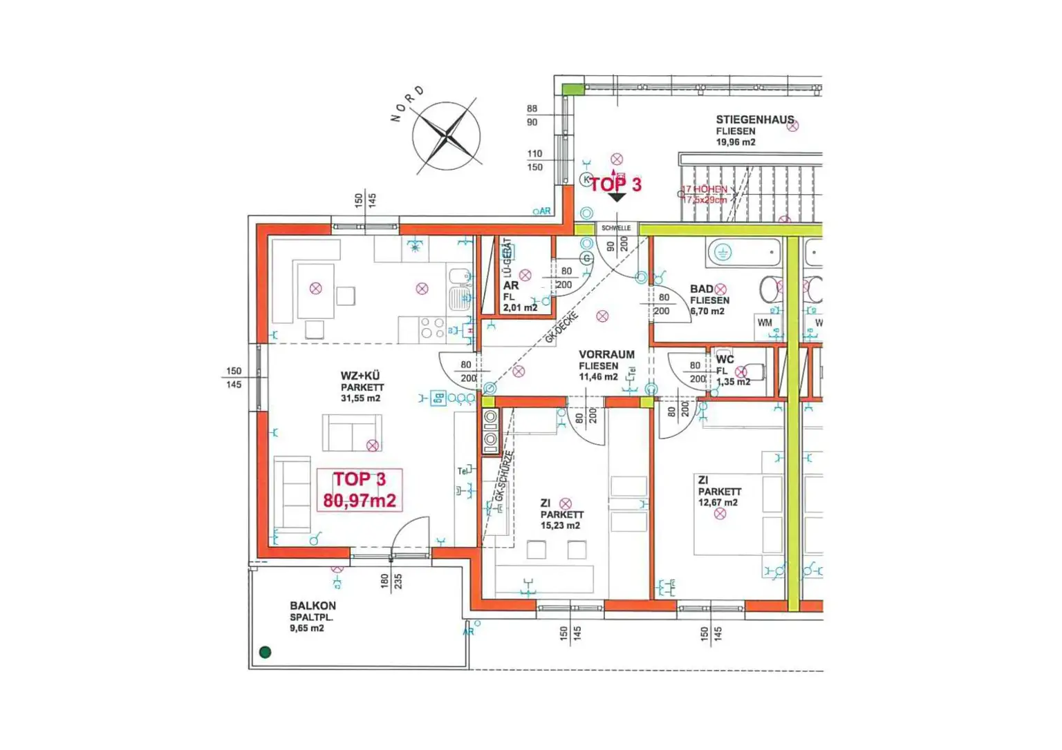 Kirnberg - herrliche 3 Zimmerwohnung mit Blick ins Grüne