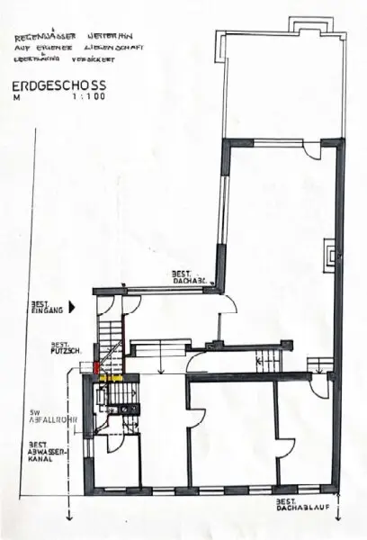 Grundrissplan Erdgeschoß