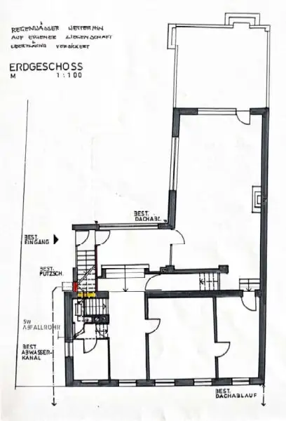 Grundrissplan Erdgeschoß