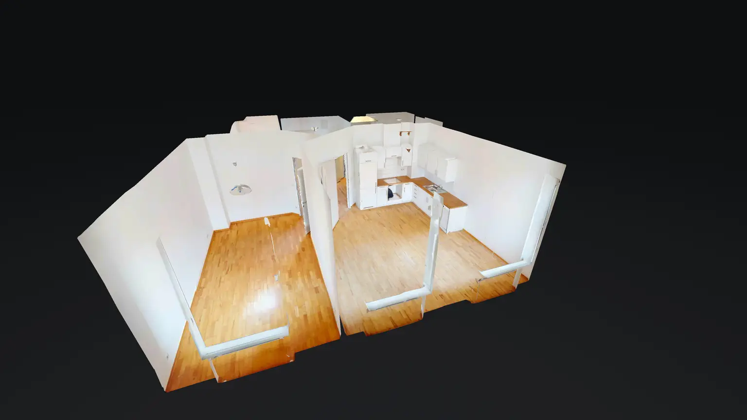 Gemütliche 2-Zimmer-Wohnung (zentral begehbar)