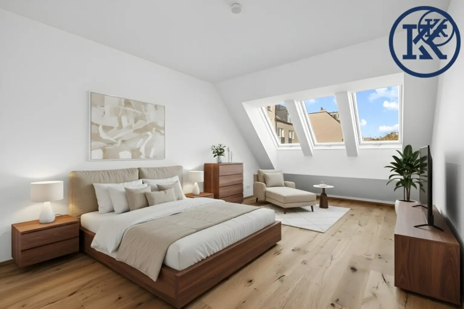 Schlafzimmer Staged