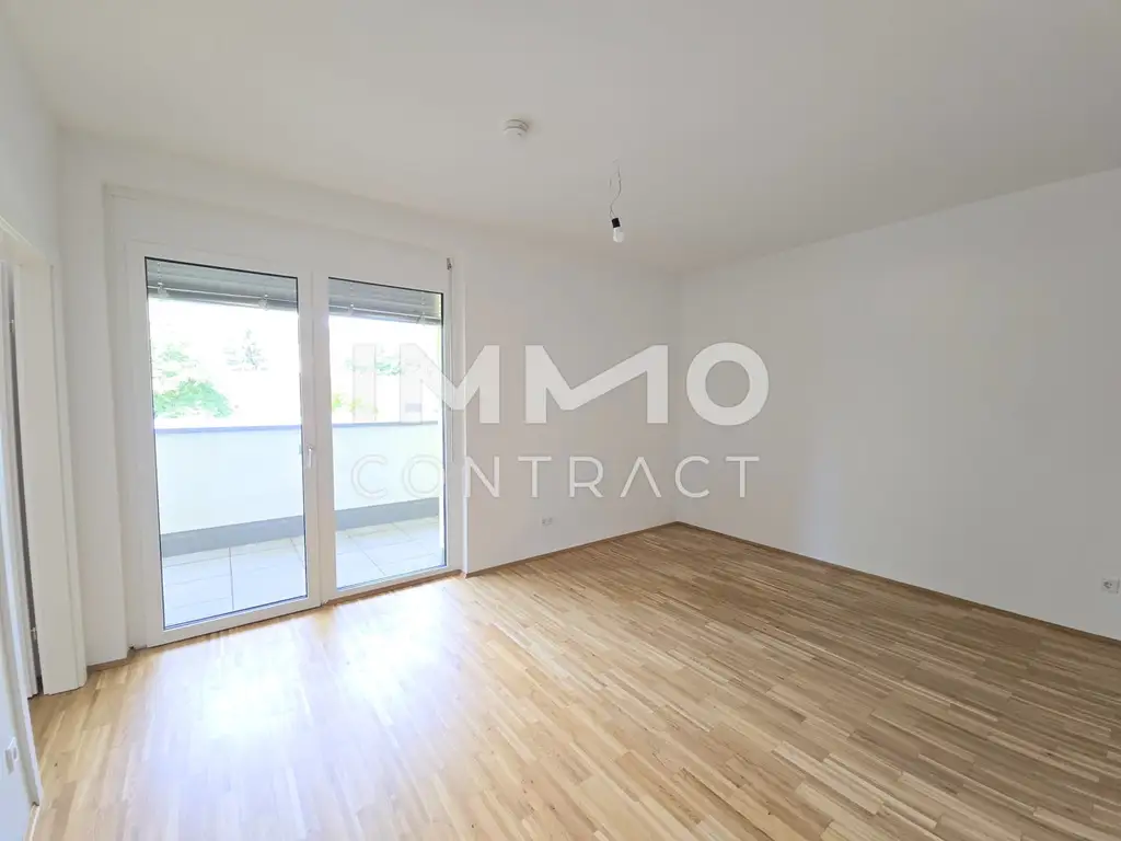 Neuwertige, geförderte 2 Zimmer-Wohnung mit Balkon in Eggenberg -  Eckertstraße 56a - Top 15