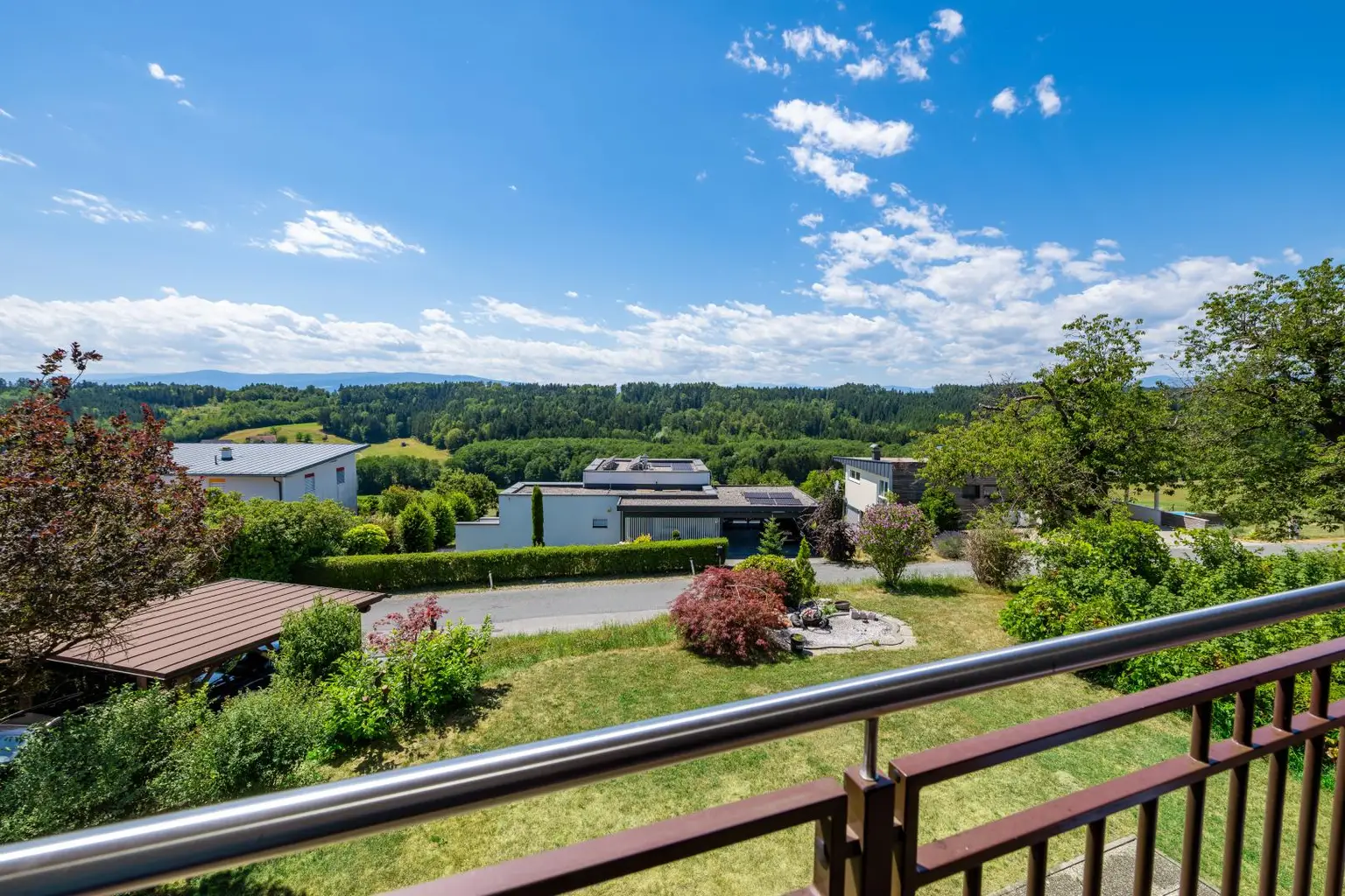 Ausblick vom Balkon