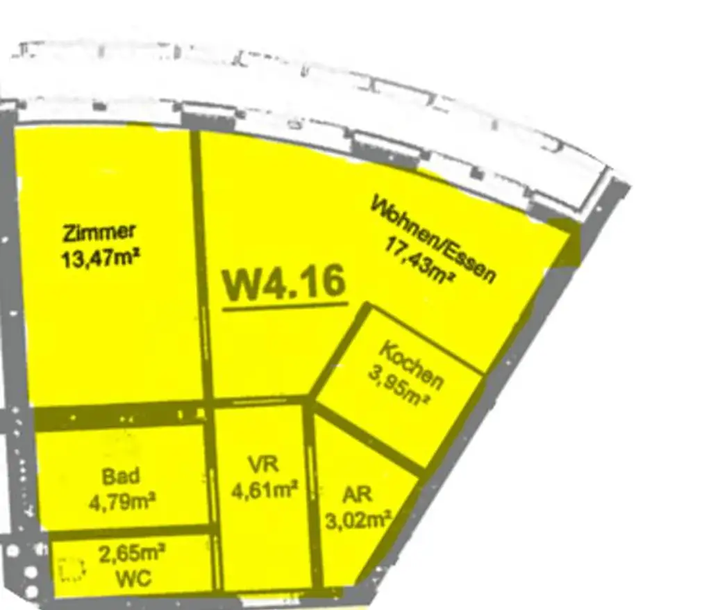 2-Zimmer-Wohnung im PEMA II  4/16