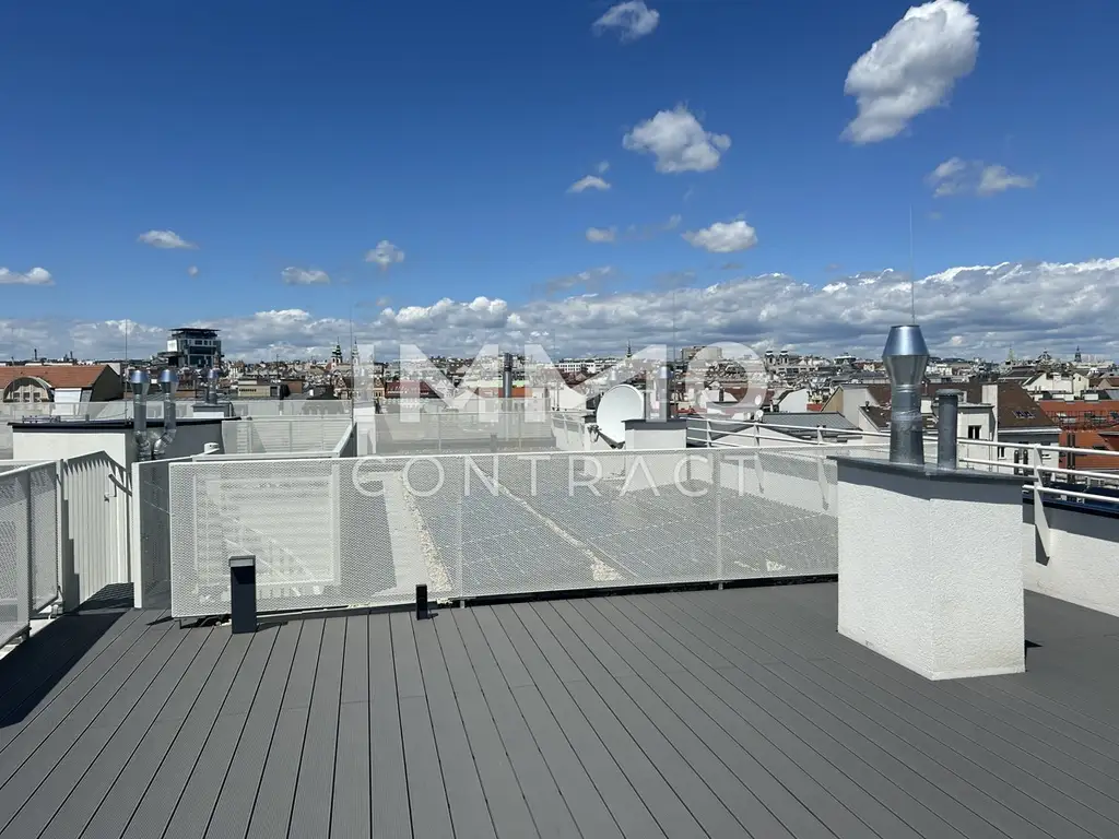 LUXURIÖSE 4-ZIMMER-WOHNUNG MIT
DACHTERRASSE - beim Naschmarkt
