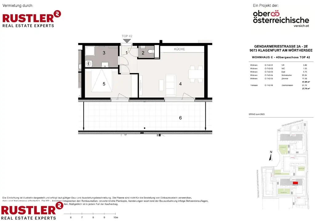 TRIVARA - Wohnen, wie man leben will - 2 Zimmer C-42