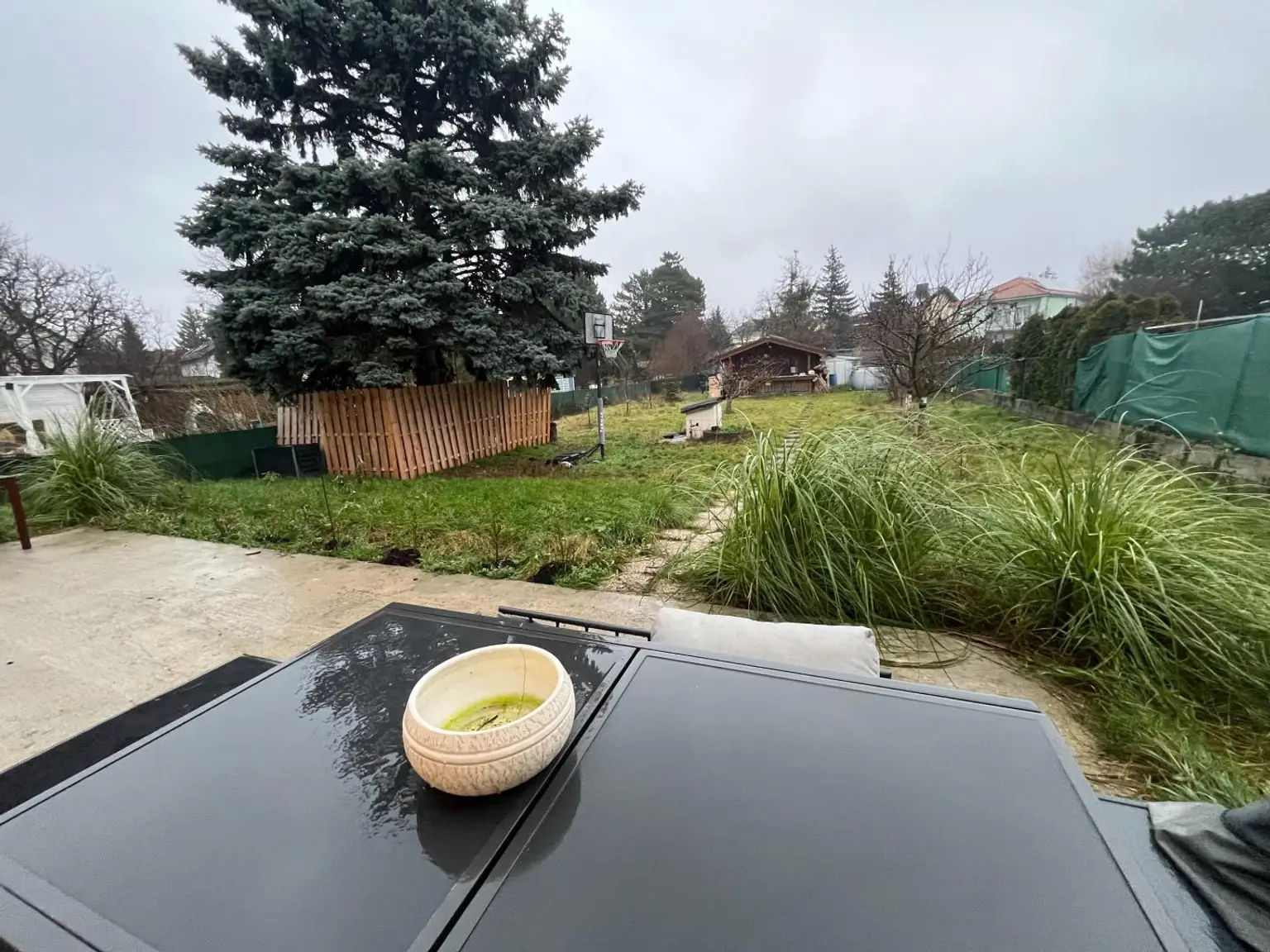 Garten mit Gartenhaus