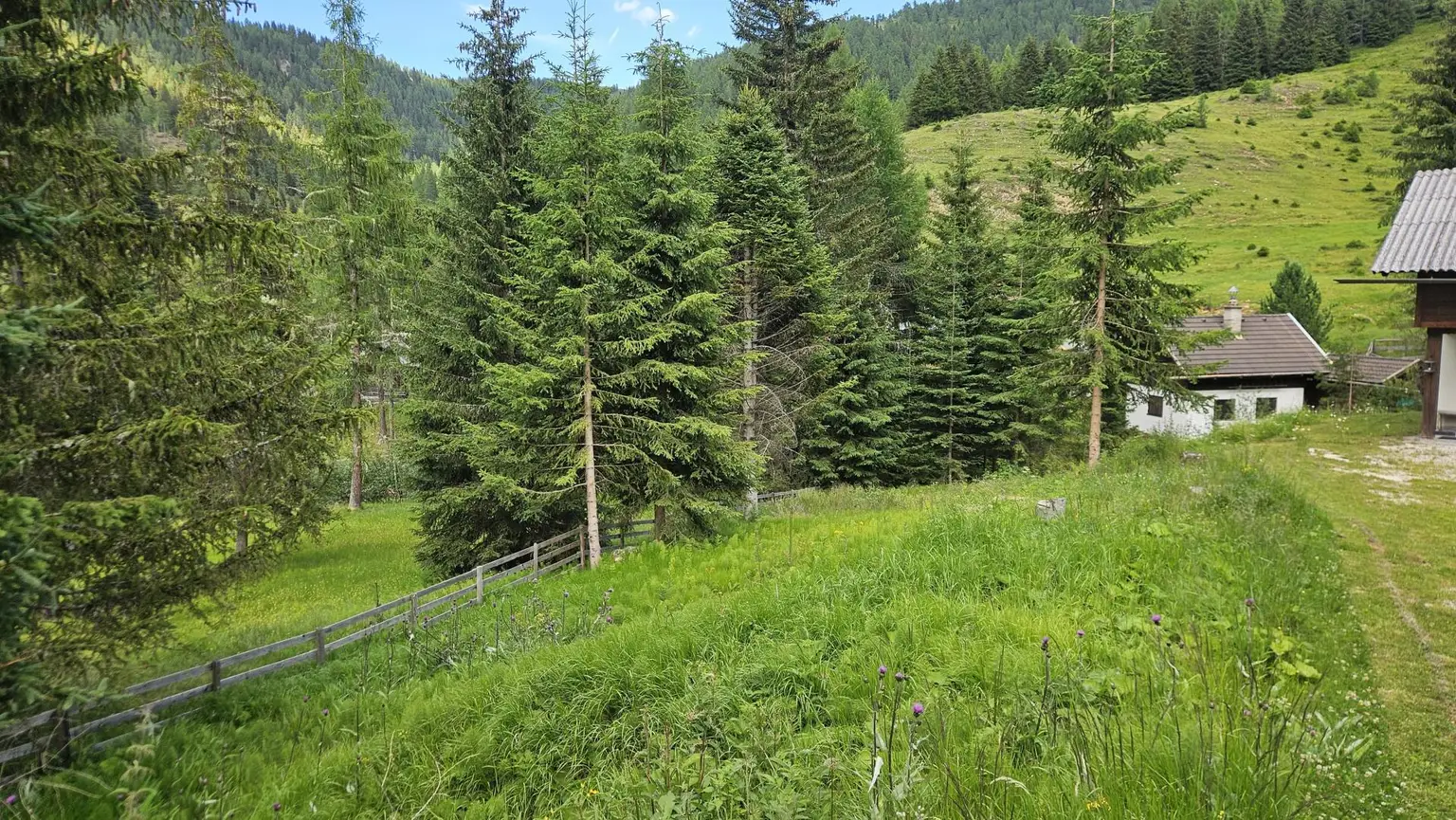 Sanfte Hanglage