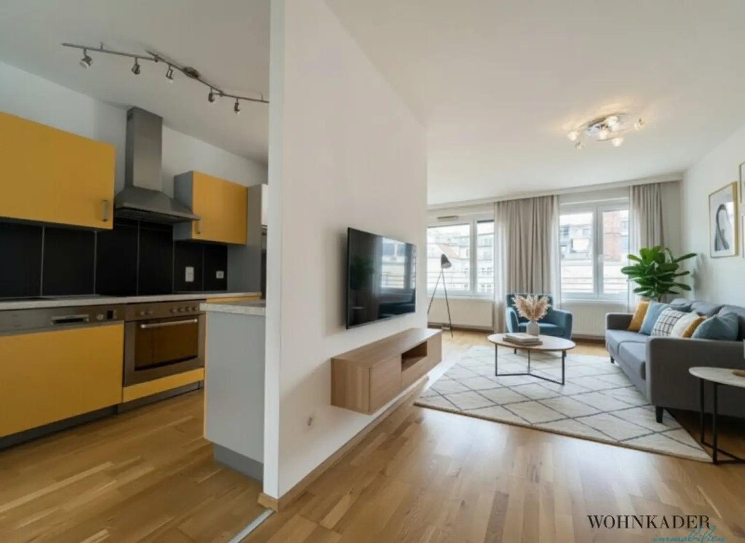 Moderne 3-Zimmer-Wohnung mit Loggia zum ruhigen Innenhof – Nähe Karmelitermarkt