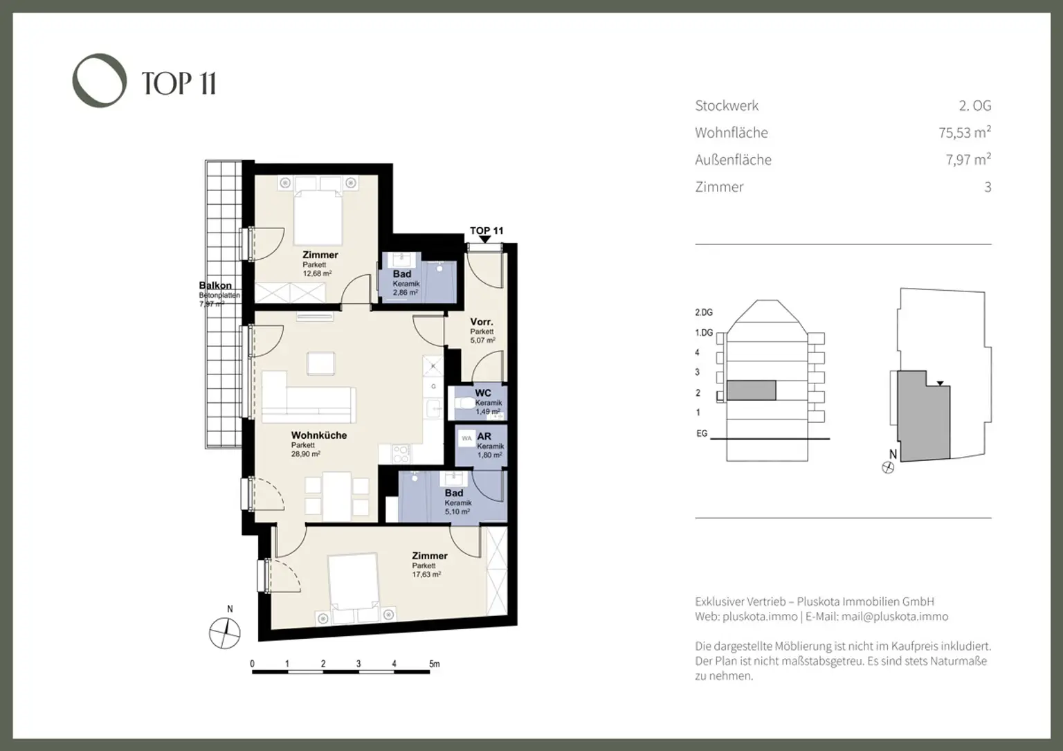 DAS VIVENOT – FAMILIENFREUNDLICHE 3 ZIMMER MIT 2 BÄDERN
