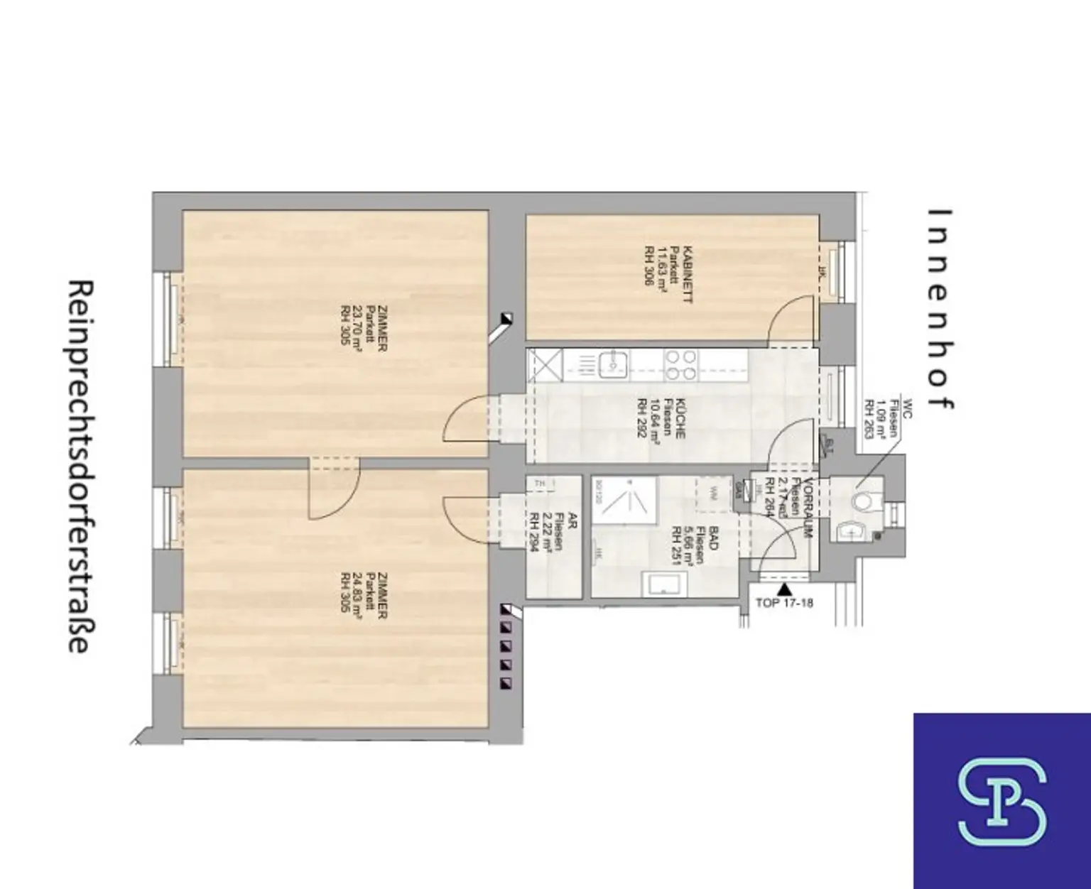 Provisionsfrei: Unbefristeter 82m² Erstbezug mit Einbauküche und 3 Zimmern - 1050 Wien