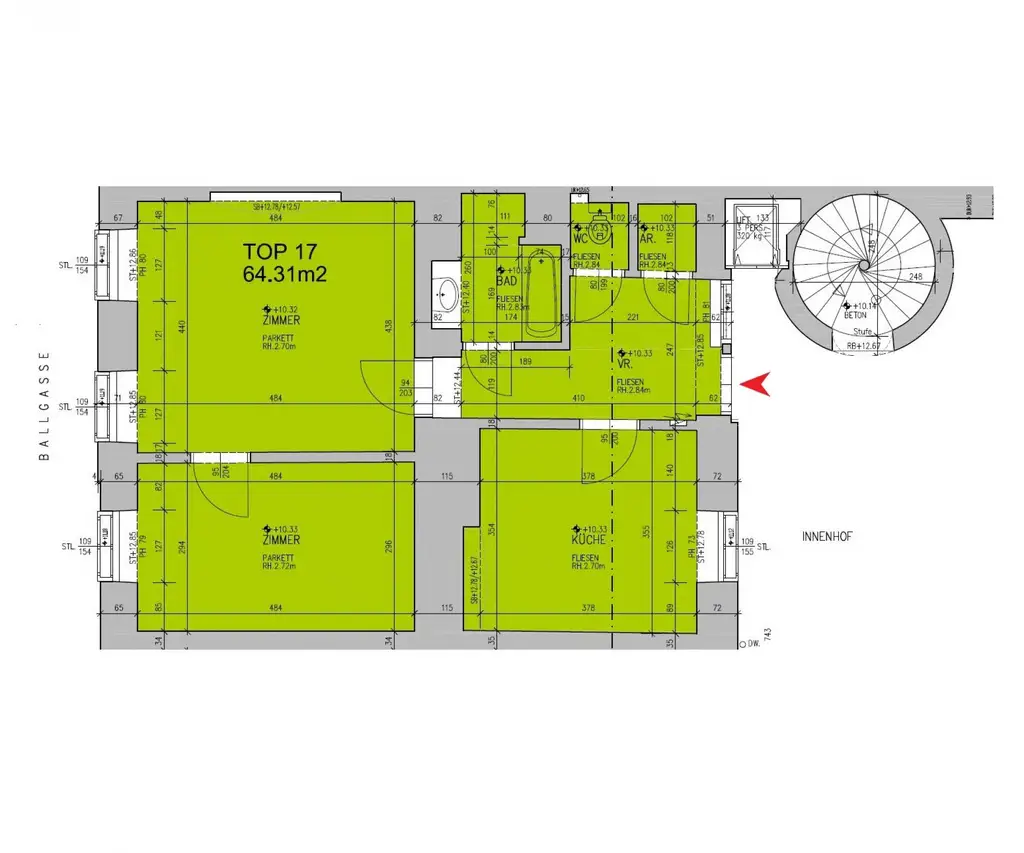 TOP-CITY-LAGE | ENTZÜCKENDE 2 ZIMMER | BALLGASSE