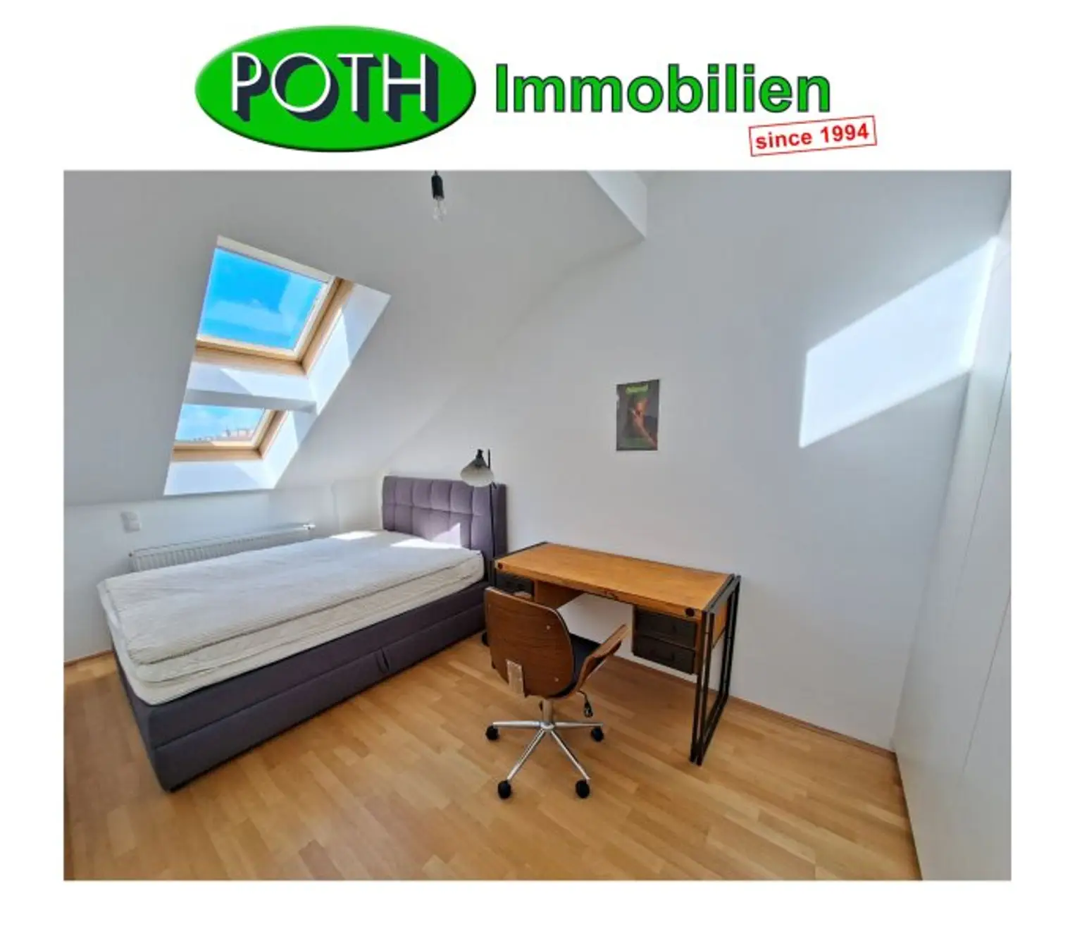 möblierte 3 Zimmer Dachgeschoßwohnung mit Terrasse Nähe Wiedner Hauptstraße