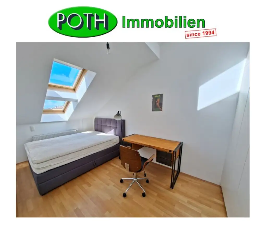 möblierte 3 Zimmer Dachgeschoßwohnung mit Terrasse Nähe Wiedner Hauptstraße