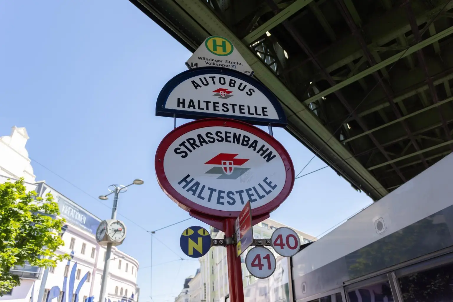 Umgebung - Straßenbahnstation