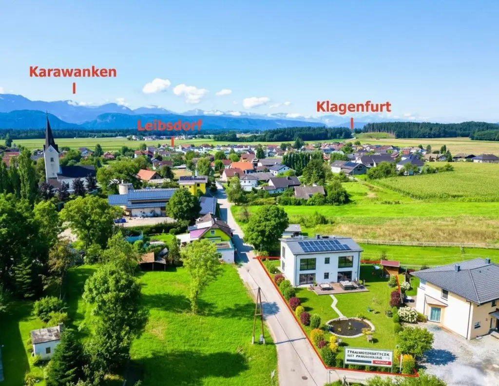 Ihr Familien-Bauplatz in Leibsdorf: Ruhig gelegen, bestens erschlossen & mit Karawankenblick