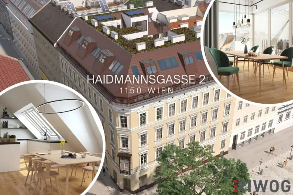 ARCHITEKTUR PUR | großzügige 3-Zimmer Dachterrassenwohnung mit herausragender Raumhöhe