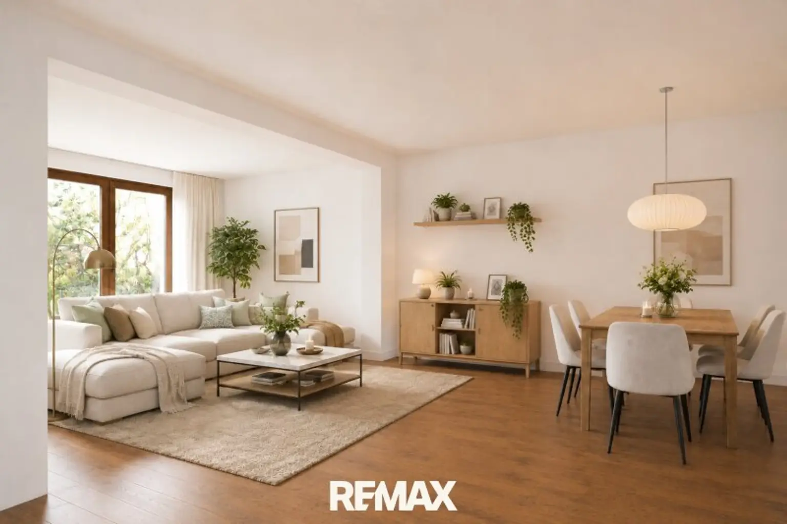 Wohnzimmer (virtuell eingerichtet)