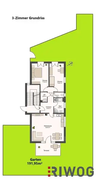 Effiziente aber Großzügige Gartenwohnung mit ca. 200 m² Garten, Luxus Küche mit Gaggenau Geräte und in ruhige Lage aber nähe U-Bahn