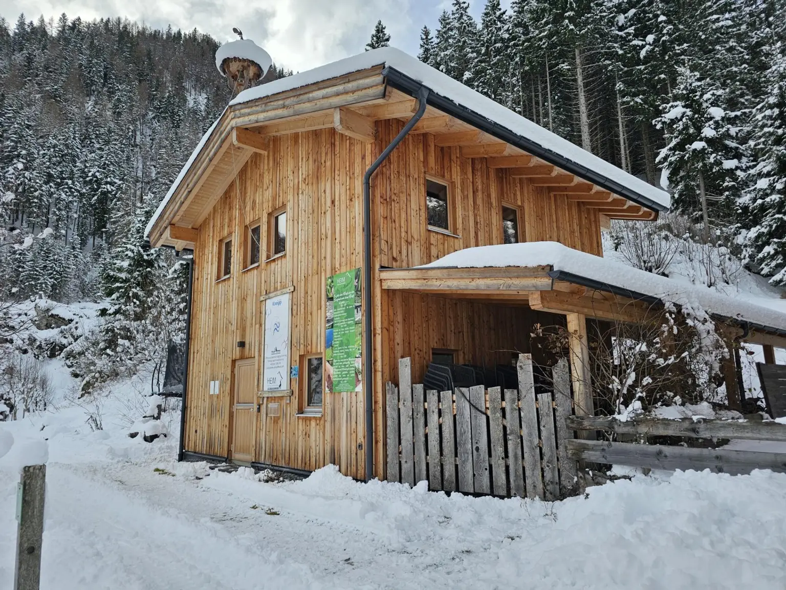 Winterfreude direkt an der Langlaufloipe