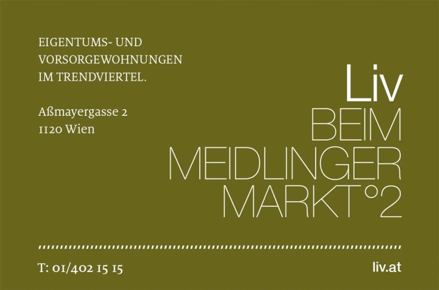 2-ZIMMER-NEUBAUWOHNUNG BEIM MEIDLINGER MARKT
