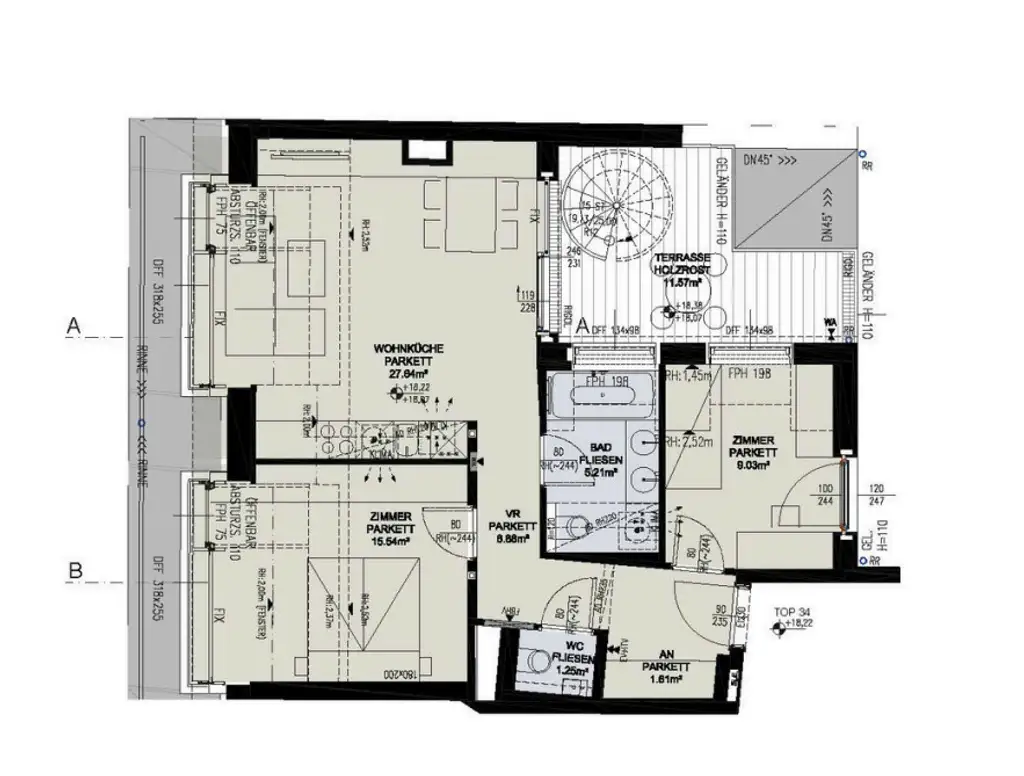 Erstbezug! 3-Zimmer-Dachgeschosswohnung mit traumhafter Wien-Aussicht