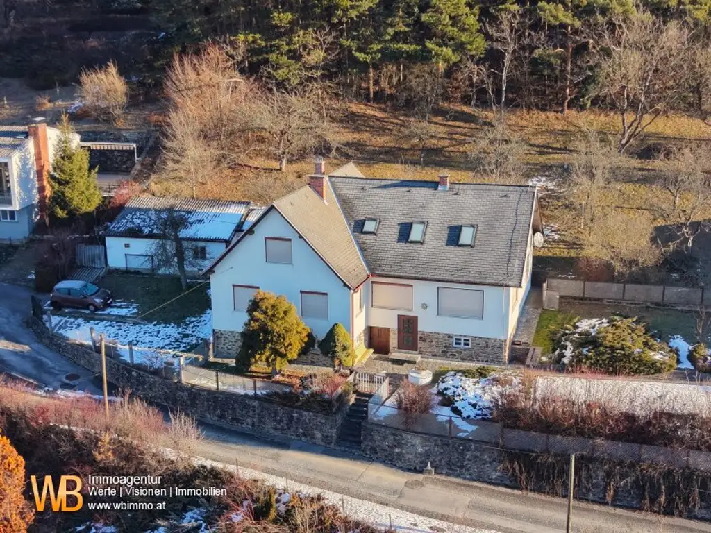 2 große Häuser nebeneinander, Fernblick, angrenzender Wald 7ha optional