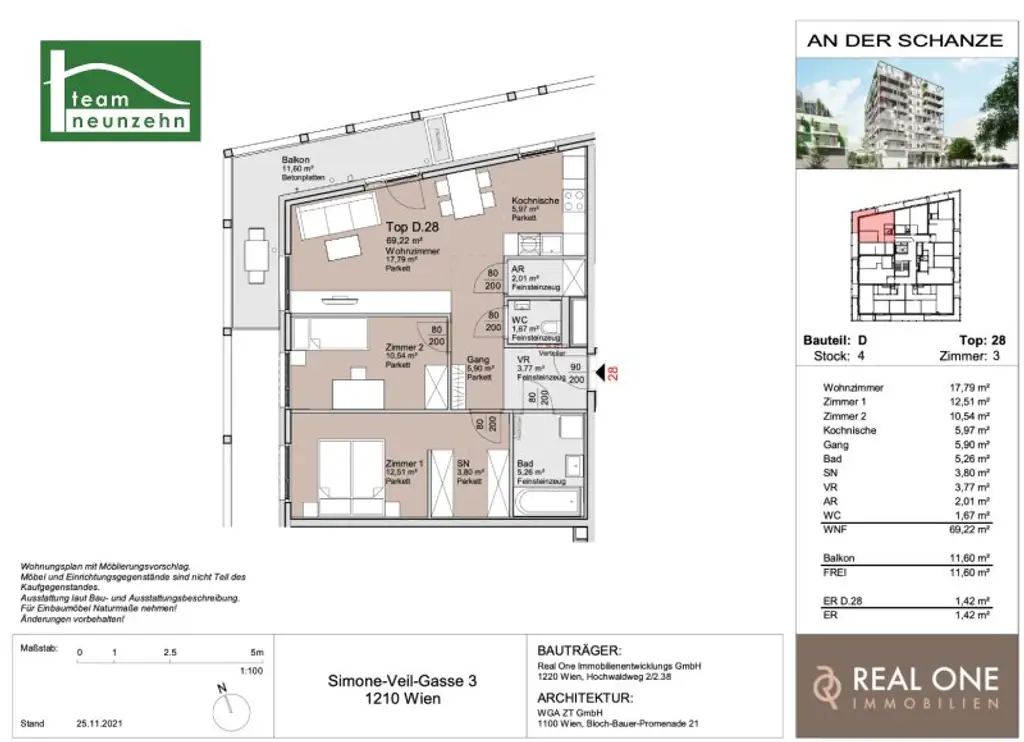 „An der Schanze“ – Exklusives Wohnen im Donaufeld
