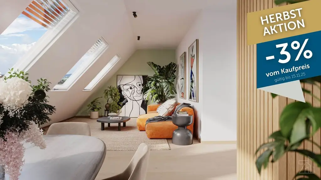 Exklusive 4-Zimmer-Dachgeschosswohnung mit Terrasse | Erstbezug in Wien 1030