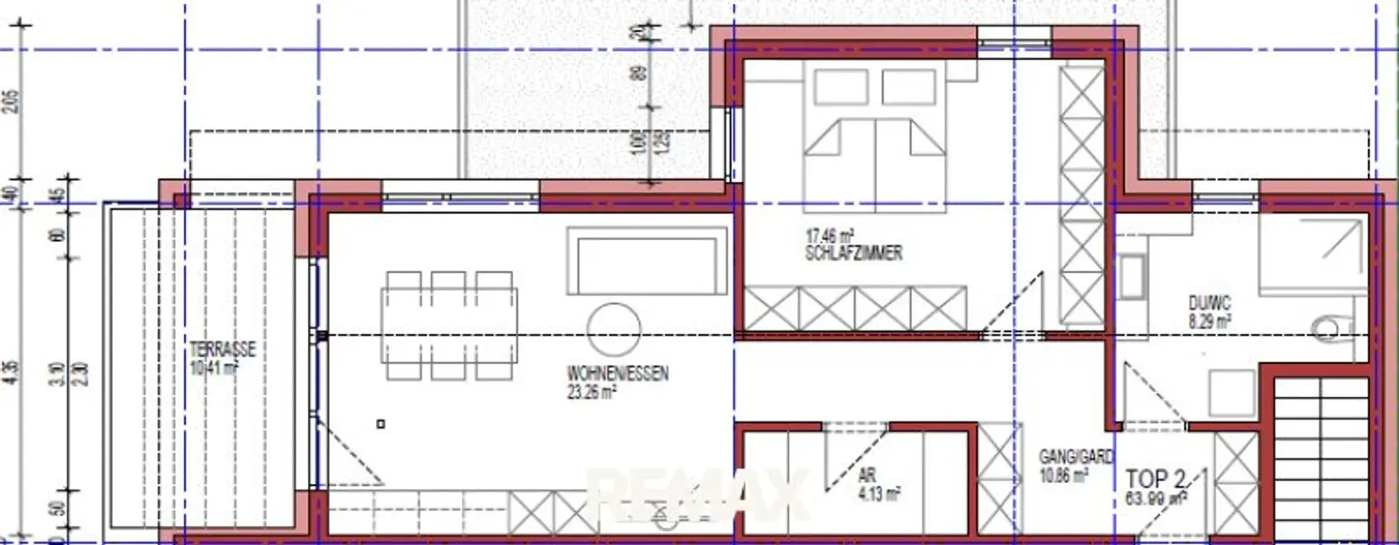 Grundrissplan Top 2