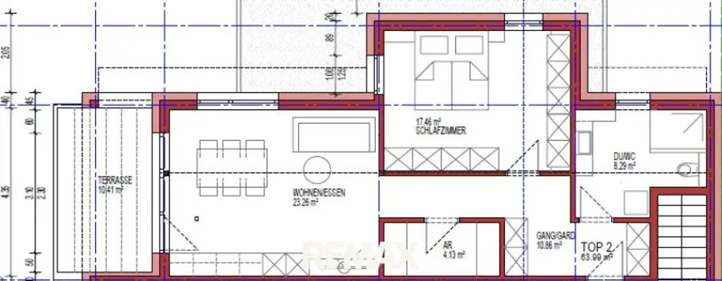 Grundrissplan Top 2