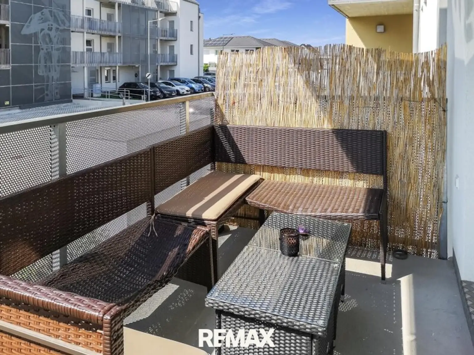 Balkon mit Sichtschutz für Ihren Besuch