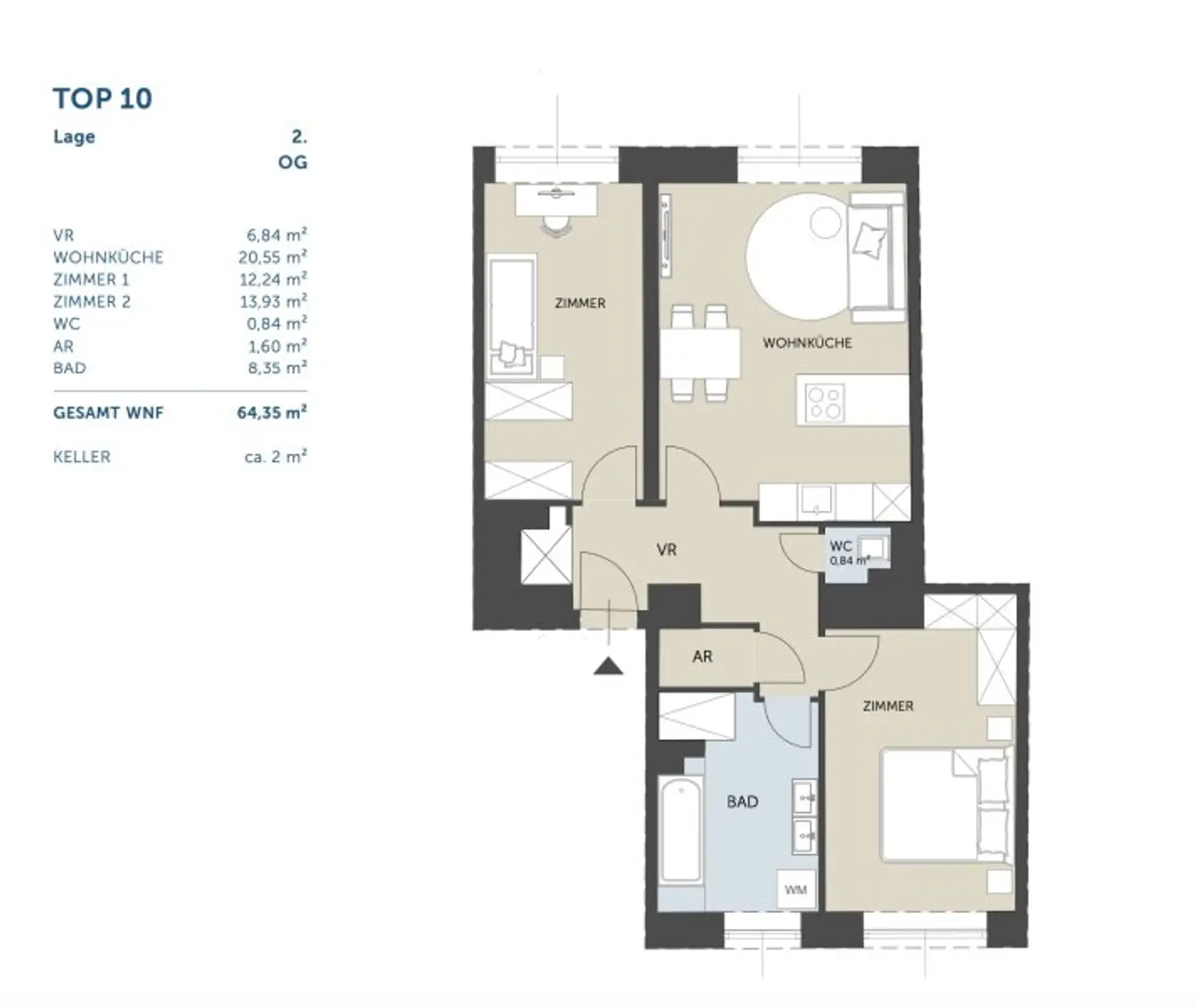 Top-sanierte 3-Zimmer-Wohnung beim Rudolfsplatz – sofort bezugsfertig!