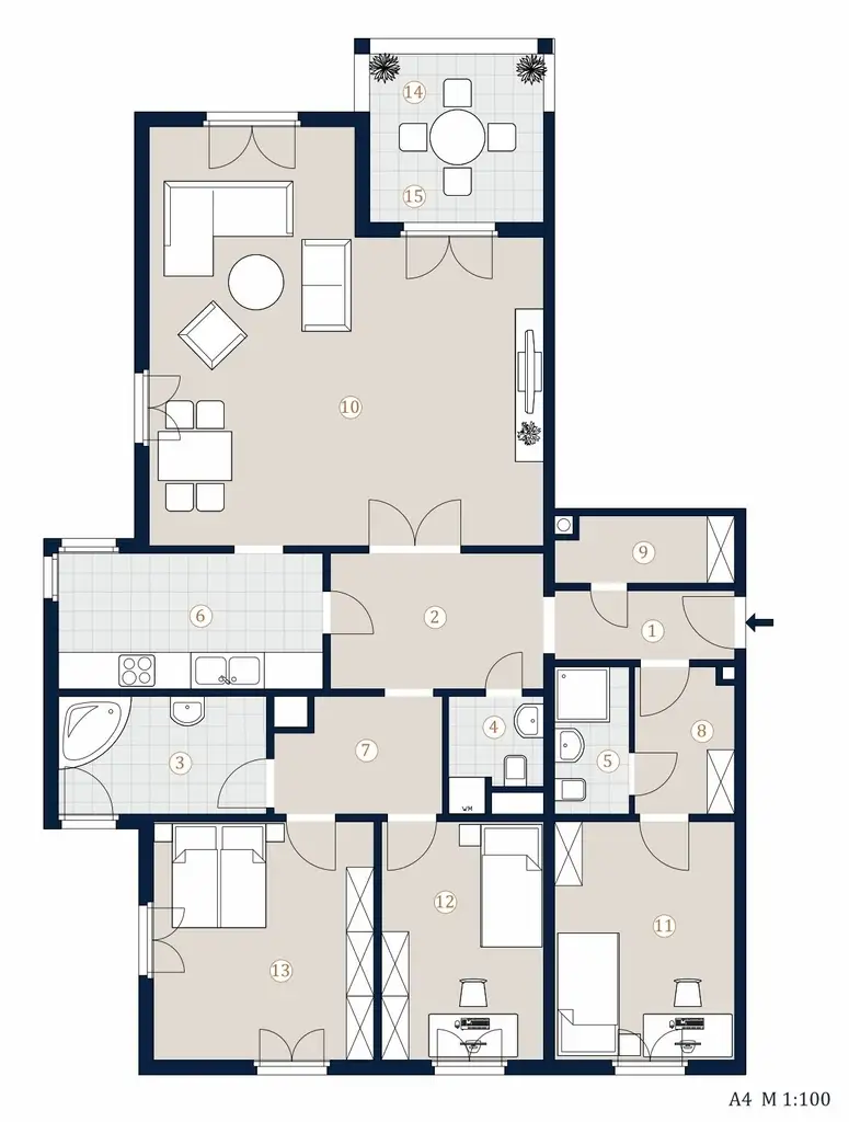 Exklusive 4  Zimmer Wohnung in Neustift am Walde