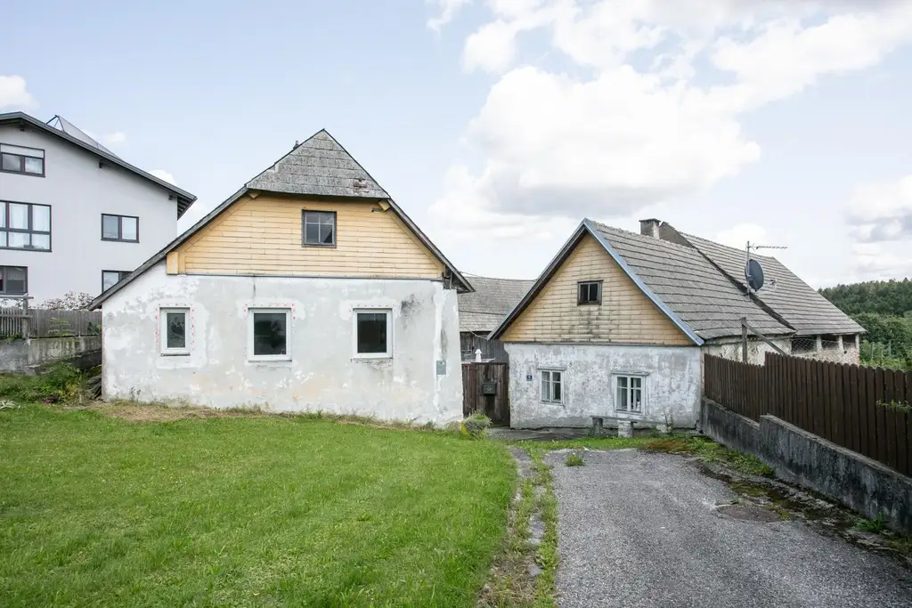 Sanierungsbedürftiger Bauernhof mit Hobby-Autowerkstatt in idyllischer Lage