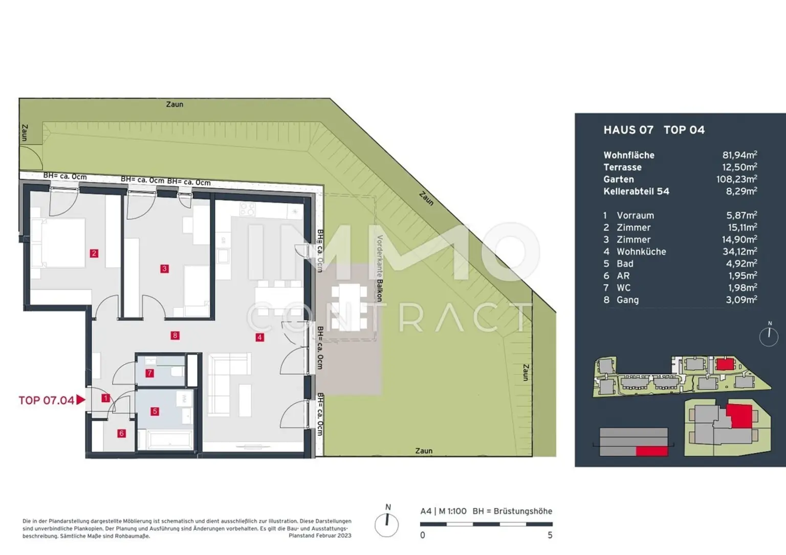 Provisionsfrei: Moderne 3-Zimmer-Garten-Wohnung in traumhafter, familiärer Anlage