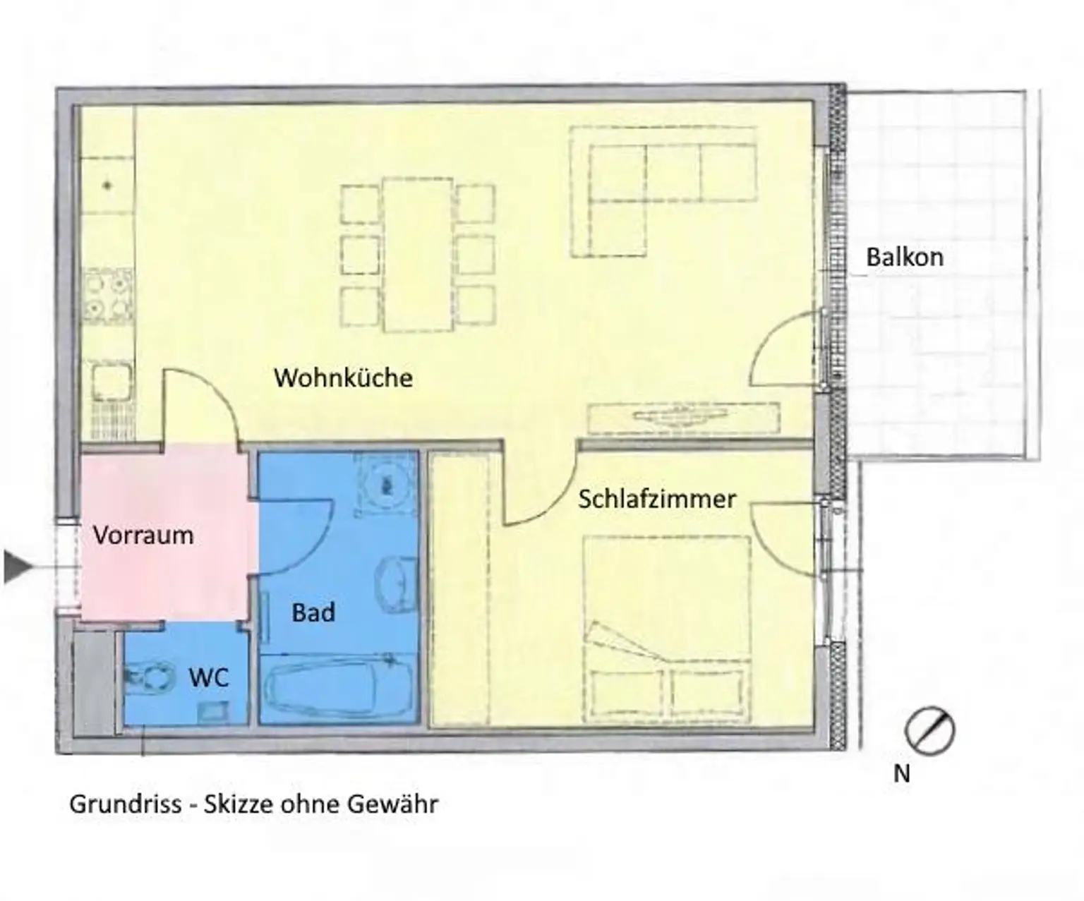 Modern, hell, großer Balkon und Alte Donau ums Eck! -2 Zimmer mit guter Anbindung