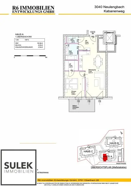 Wohnpark Neulengbach | Erstbezug | 2 Zimmer mit Balkon