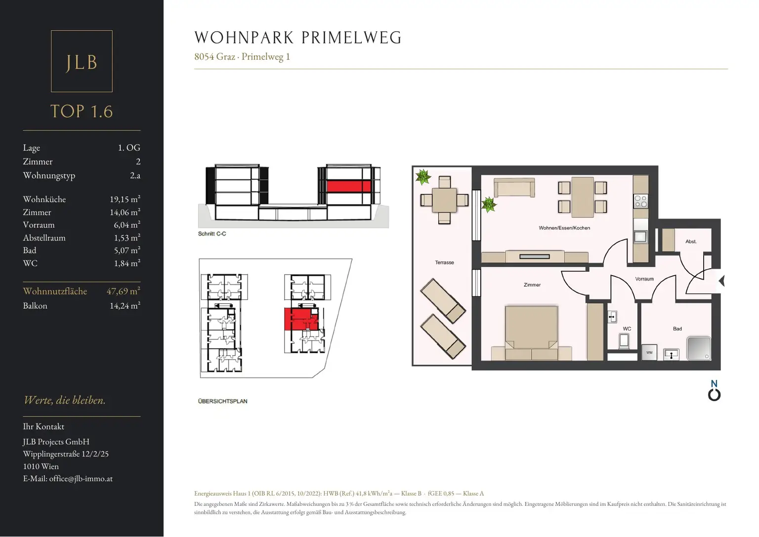 JLB Verkaufsplan Primelweg 1 – Top 1.6