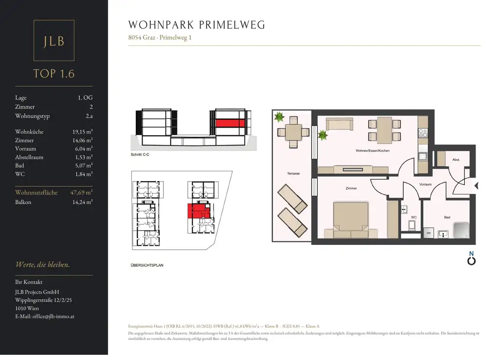 JLB Verkaufsplan Primelweg 1 – Top 1.6